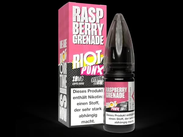Riot Squad - PUNX - Hybrid Nikotinsalz Liquid - Raspberry Grenade (Packung: 1er Packung / Stärke: 5 mg/ml / Geschmack: Raspberry Grenade) (895,00...