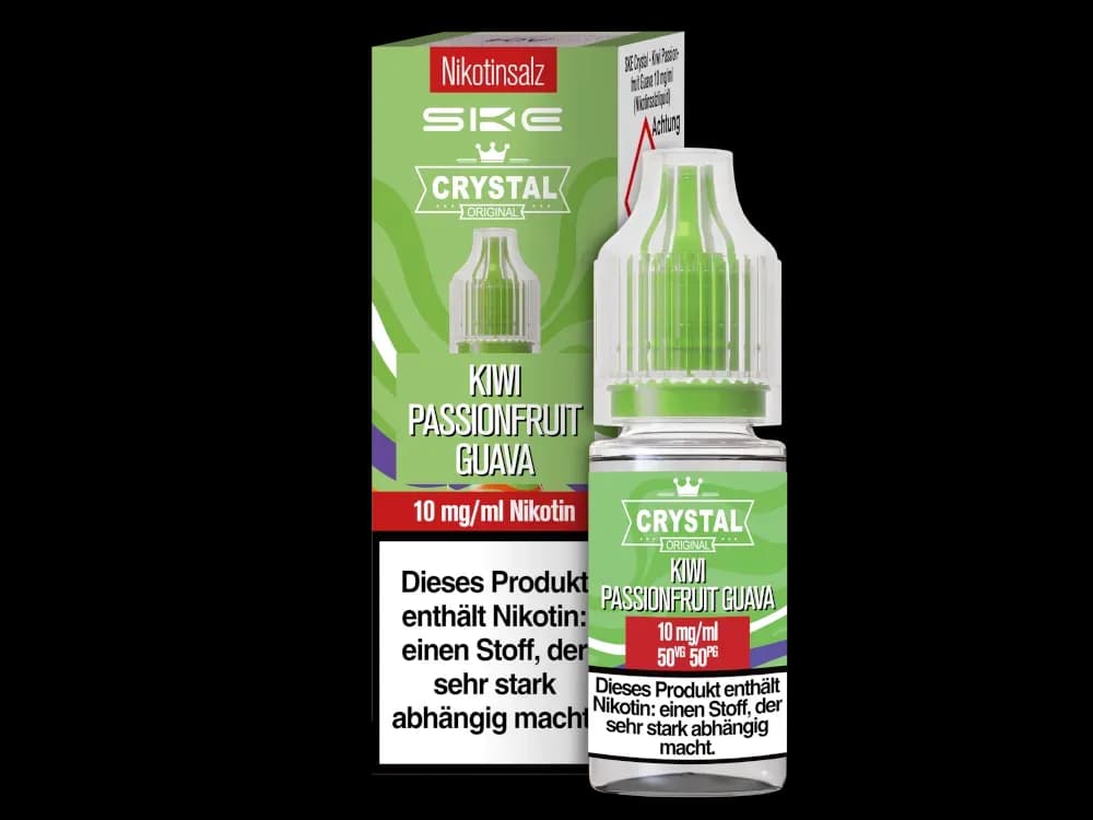 SKE - Crystal - Nikotinsalz Liquid - Kiwi Passionfruit Guava (Packung: 1er Packung / Stärke: 10 mg/ml / Geschmack: Kiwi Passionfruit Guava) (895,00...