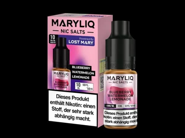 MARYLIQ - Nikotinsalz Liquid - Blueberry Watermelon Lemonade (Packung: 1er Packung / Stärke: 20 mg/ml / Geschmack: Blueberry Watermelon Lemonade)...