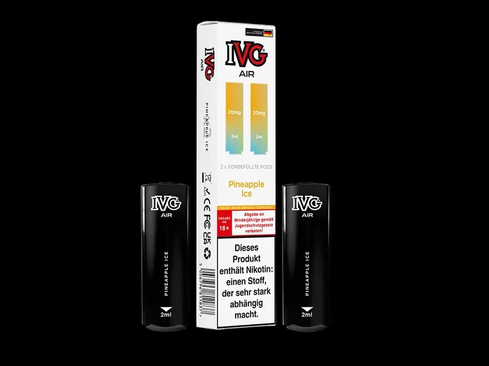 IVG AIR Pod (2 Stück pro Packung) - Blue Raspberry Ice (Packung: 1er Packung / Stärke: 20 mg/ml / Geschmack: Pineapple Ice) (2237,50 EUR / liter)
