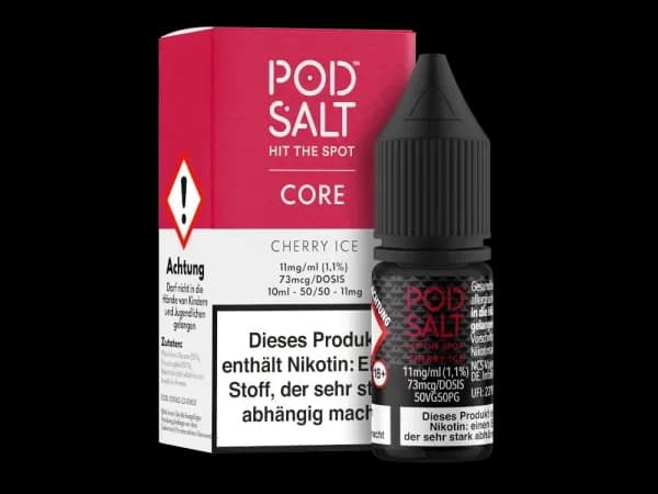 Pod Salt Core - Cherry Ice - Nikotinsalz Liquid (Packung: 1er Packung / Stärke: 11 mg/ml) (995,00 EUR / liter)