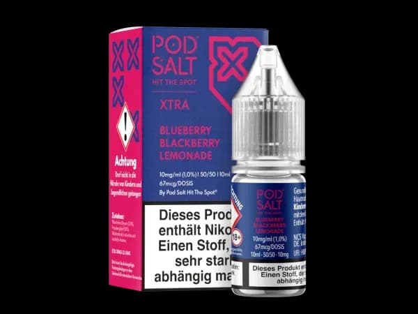 Pod Salt X - Nikotinsalz Liquid  - Blueberry Blackberry Lemonade (Packung: 1er Packung / Stärke: 20 mg/ml / Geschmack: Blueberry Blackberry...
