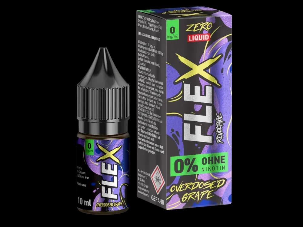 Revoltage - FLEX Nikotinsalz Liquid - Grape (Packung: 1er Packung / Stärke: 0 mg/ml / Geschmack: Grape) (995,00 EUR / liter)
