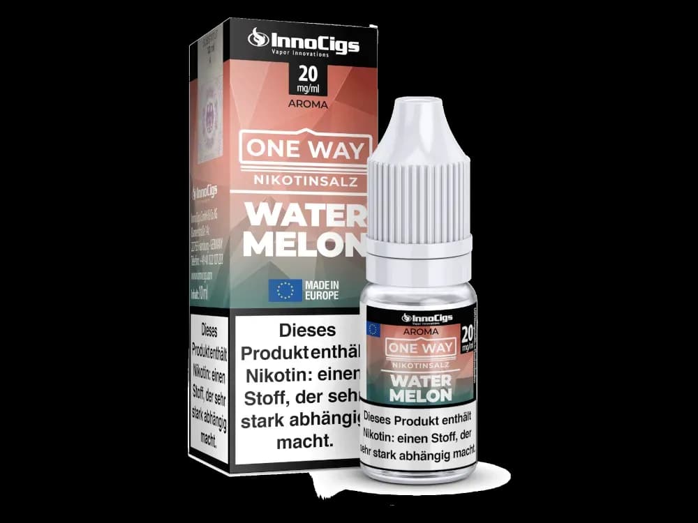 InnoCigs - One Way - Watermelon - Nikotinsalz Liquid (Packung: 1er Packung / Stärke: 10 mg/ml) (895,00 EUR / liter)
