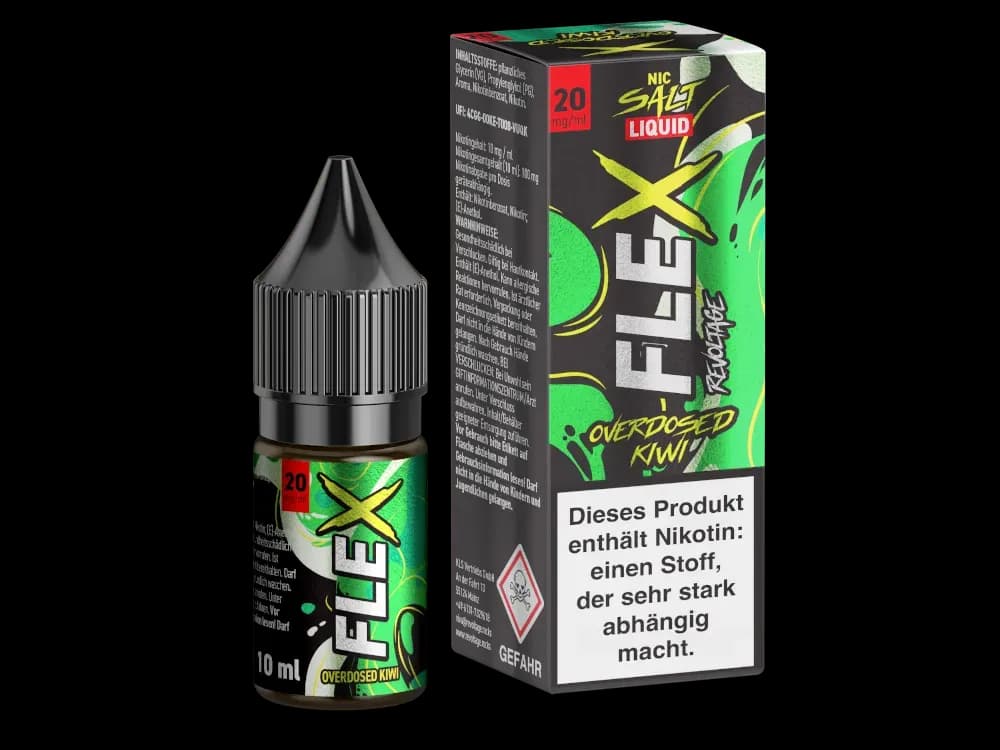 Revoltage - FLEX Nikotinsalz Liquid - Kiwi (Packung: 1er Packung / Stärke: 20 mg/ml / Geschmack: Kiwi) (995,00 EUR / liter)