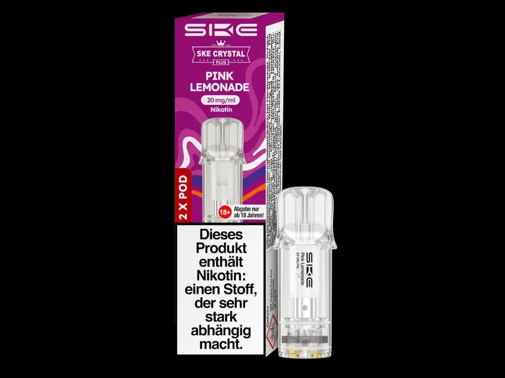 SKE - Crystal Plus Pod (2 Stück pro Packung) - Blueberry Cherry Blackberry (Packung: 1er Packung / Geschmack: Pink Lemonade) (2487,50 EUR / liter)