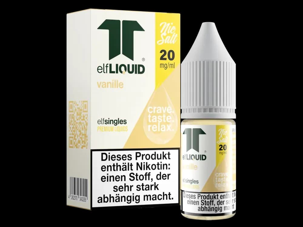 Elf-Liquid - Single - Nikotinsalz Liquid - Vanille (Packung: 1er Packung / Stärke: 20 mg/ml / Geschmack: Vanille) (895,00 EUR / liter)