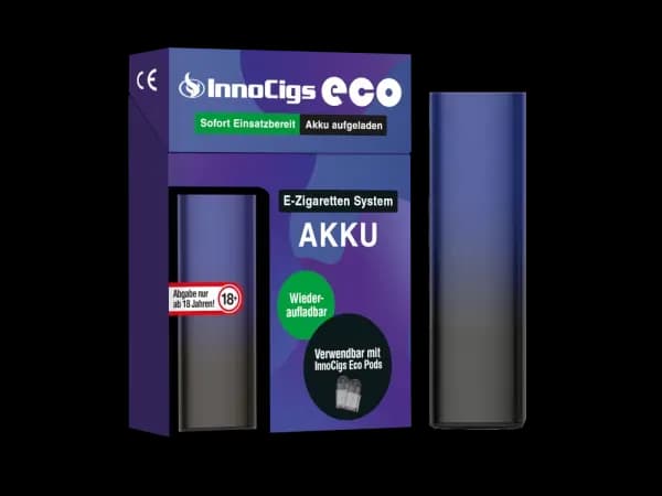 InnoCigs - Eco 900 mAh (Packung: 1er Packung / Model: ohne Feuertaste)