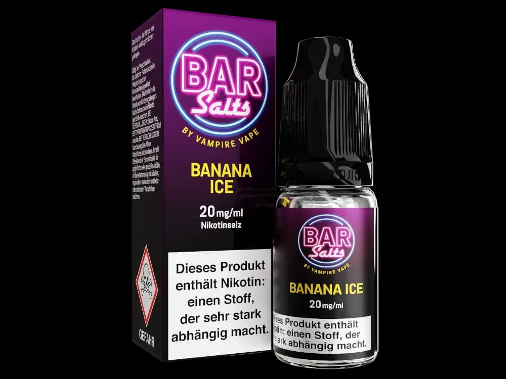 Vampire Vape - Bar Salts - Nikotinsalz Liquid - Banana Ice (Packung: 1er Packung / Stärke: 20 mg/ml / Geschmack: Banana Ice) (895,00 EUR / liter)