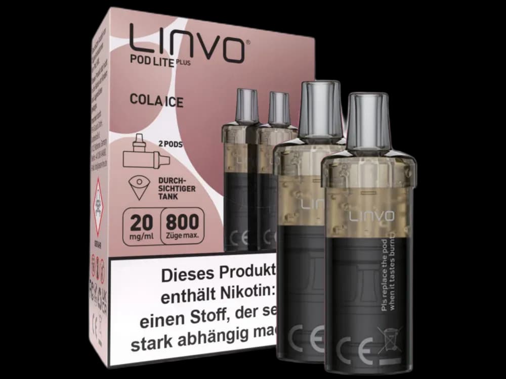 Linvo - Pod Lite Plus Cartridge 20 mg/ml (2 Stück pro Packung) - Blueberry Pomegranate Lemonade (Packung: 1er Packung / Stärke: 20 mg/ml /...