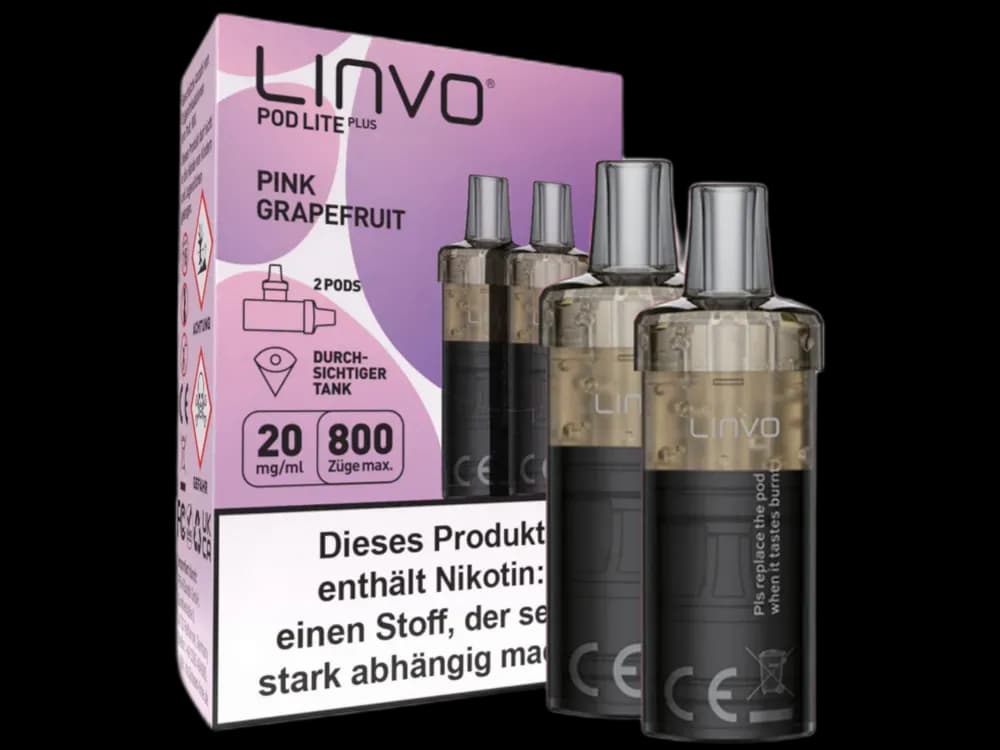 Linvo - Pod Lite Plus Cartridge 20 mg/ml (2 Stück pro Packung) - Blueberry Pomegranate Lemonade (Packung: 1er Packung / Stärke: 20 mg/ml /...