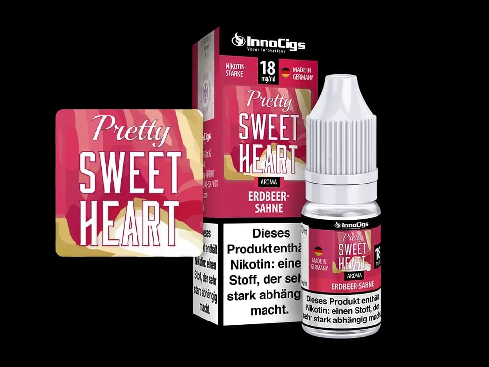 Pretty Sweetheart Sahne-Erdbeer Aroma - Liquid für E-Zigaretten (Packung: 1er Packung / Stärke: 9 mg/ml) (895,00 EUR / liter)