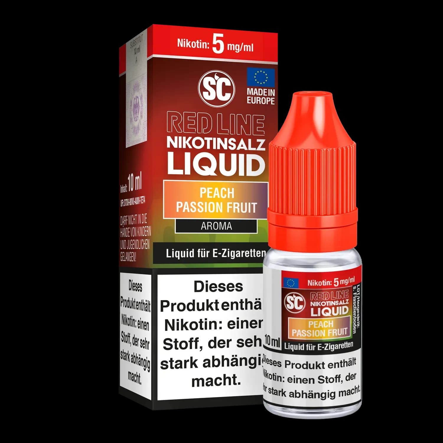 SC - Red Line - Peach Passion Fruit - Nikotinsalz Liquid (Packung: 1er Packung / Stärke: 5 mg/ml) (795,00 EUR / liter)