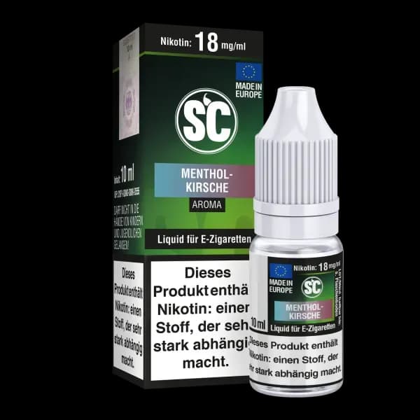 Menthol-Kirsche E-Zigaretten Liquid (Packung: 1er Packung / Stärke: 18 mg/ml) (695,00 EUR / liter)