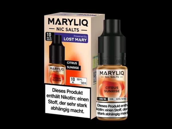 MARYLIQ - Nikotinsalz Liquid - Citrus Sunrise (Packung: 1er Packung / Stärke: 10 mg/ml / Geschmack: Citrus Sunrise) (995,00 EUR / liter)