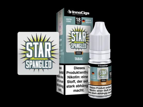 Star Spangled Tabak Aroma - Liquid für E-Zigaretten (Packung: 1er Packung / Stärke: 6 mg/ml) (895,00 EUR / liter)