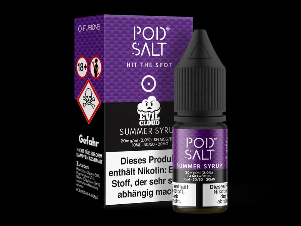 Pod Salt Fusion - Summer Syrup - Nikotinsalz Liquid  (Packung: 1er Packung / Stärke: 20 mg/ml) (1095,00 EUR / liter)