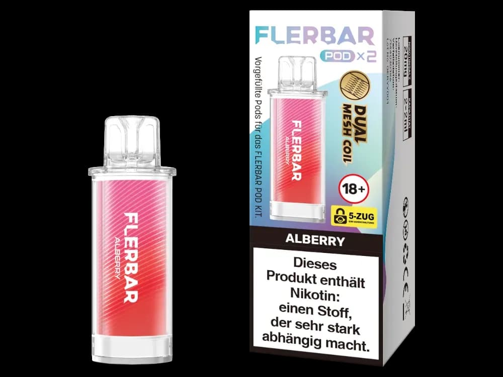 Flerbar - POD (2 Stück pro Packung) (Packung: 1er Packung / Geschmack: Alberry) (2487,50 EUR / liter)