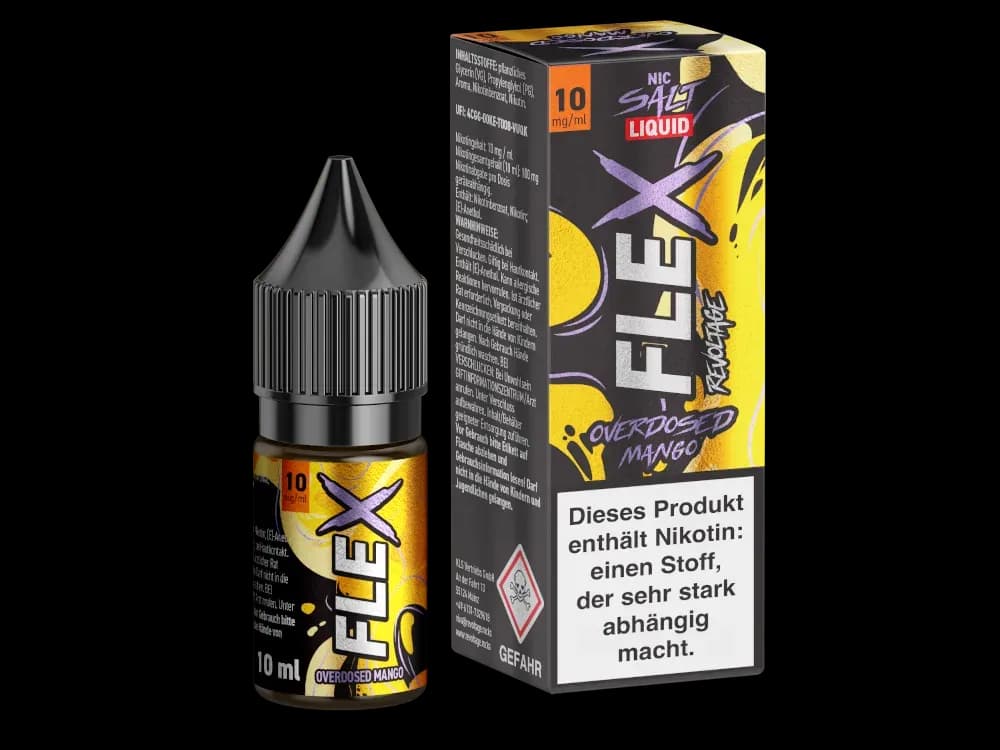 Revoltage - FLEX Nikotinsalz Liquid - Mango (Packung: 1er Packung / Stärke: 10 mg/ml / Geschmack: Mango) (995,00 EUR / liter)