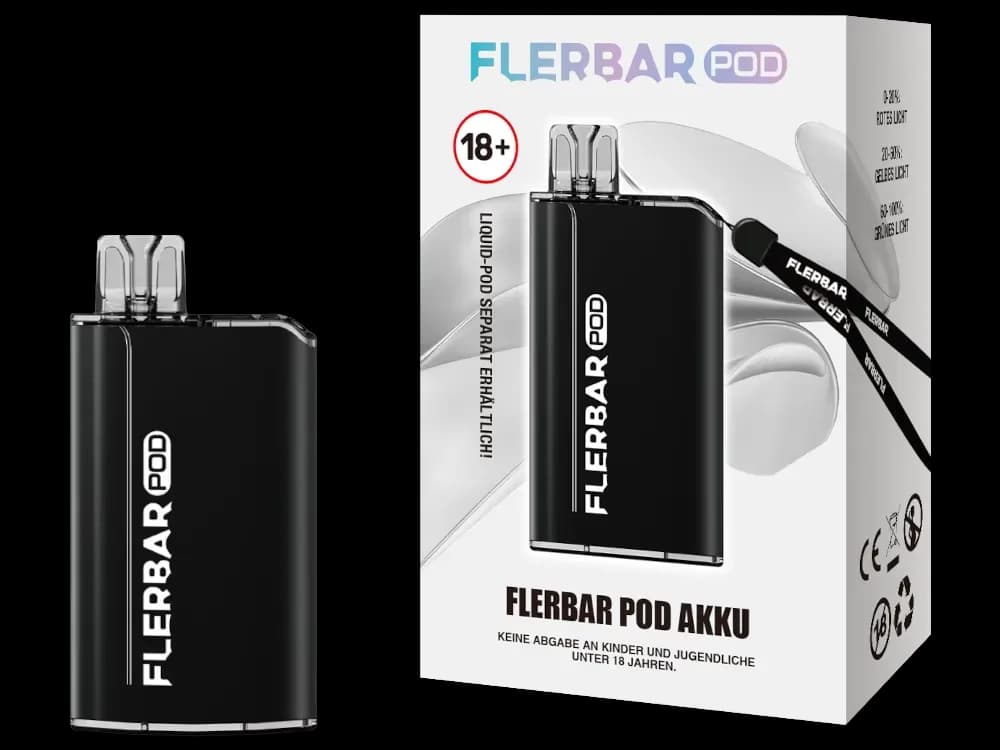 Flerbar - POD Akku 500 mAh (Packung: 1er Packung / Farbe: schwarz)