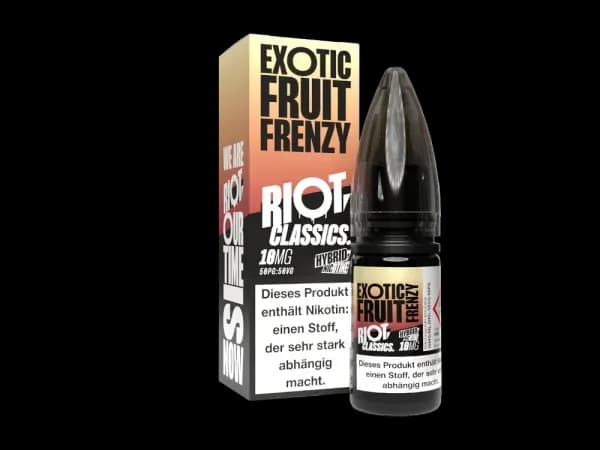 Riot Squad - Classics - Hybrid Nikotinsalz Liquid - Exotic Fruit Frenzy (Packung: 1er Packung / Stärke: 10 mg/ml / Geschmack: Exotic Fruit Frenzy)...