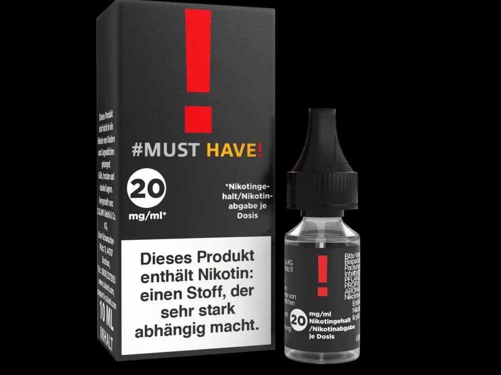 Must Have - Nikotinsalz Liquid - ! (Packung: 1er Packung / Stärke: 20 mg/ml / Geschmack: !) (795,00 EUR / liter)