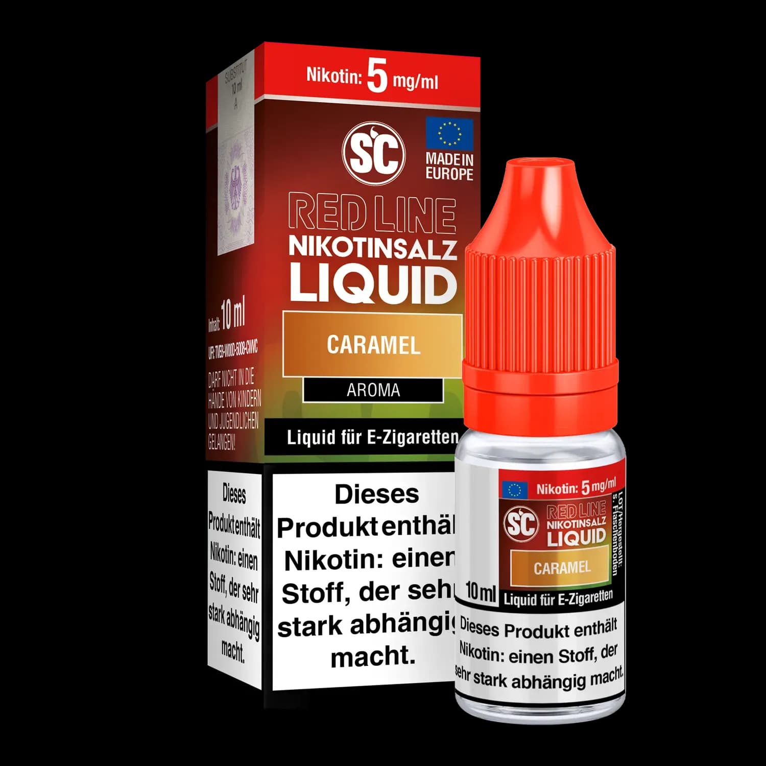 SC - Red Line - Caramel - Nikotinsalz Liquid (Packung: 1er Packung / Stärke: 5 mg/ml) (795,00 EUR / liter)