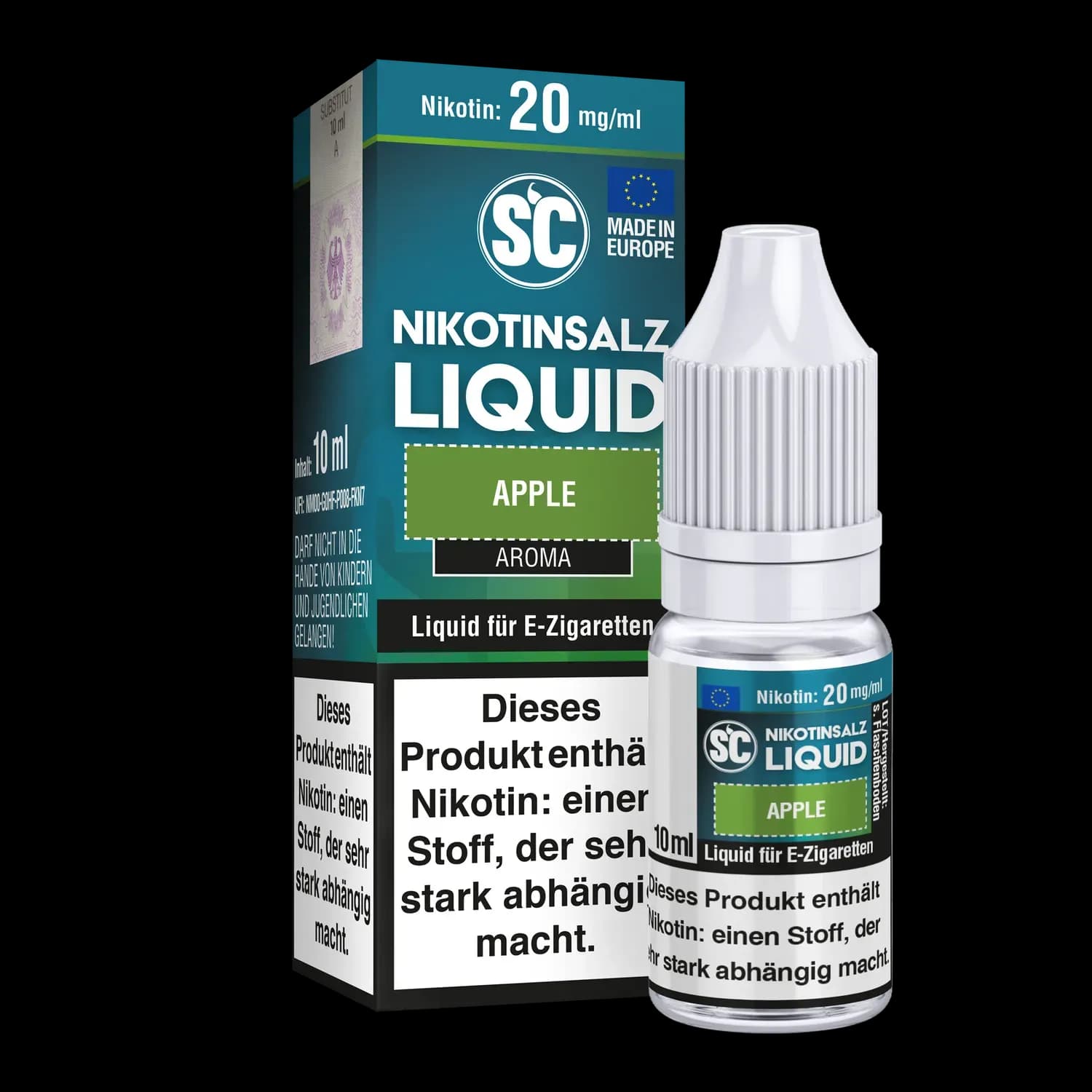 SC - Apple - Nikotinsalz Liquid (Packung: 1er Packung / Stärke: 20 mg/ml) (795,00 EUR / liter)