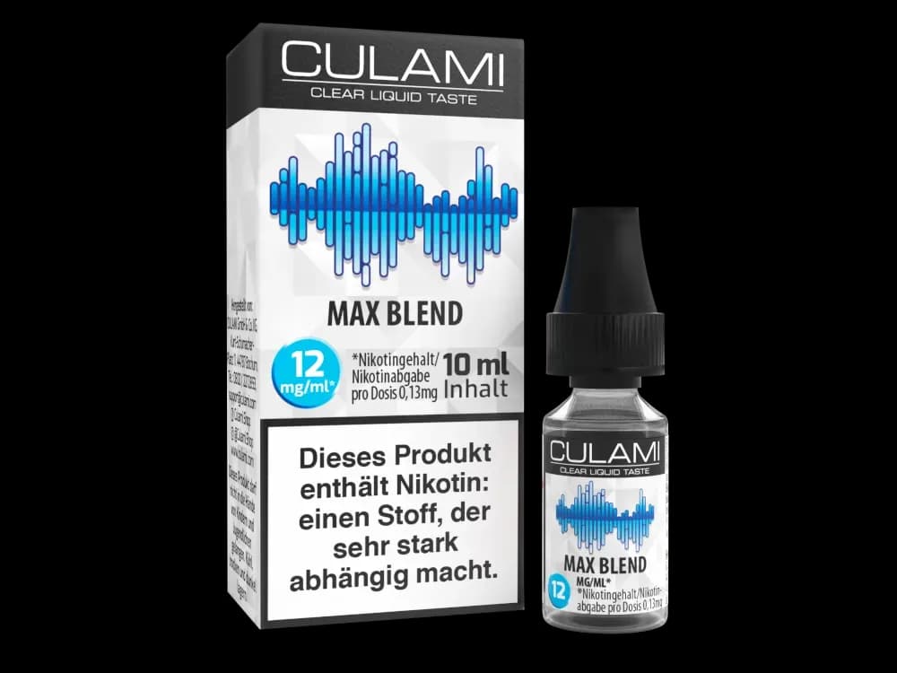 Culami - Liquids - Max Blend (Packung: 1er Packung / Stärke: 12 mg/ml / Geschmack: Max Blend) (895,00 EUR / liter)