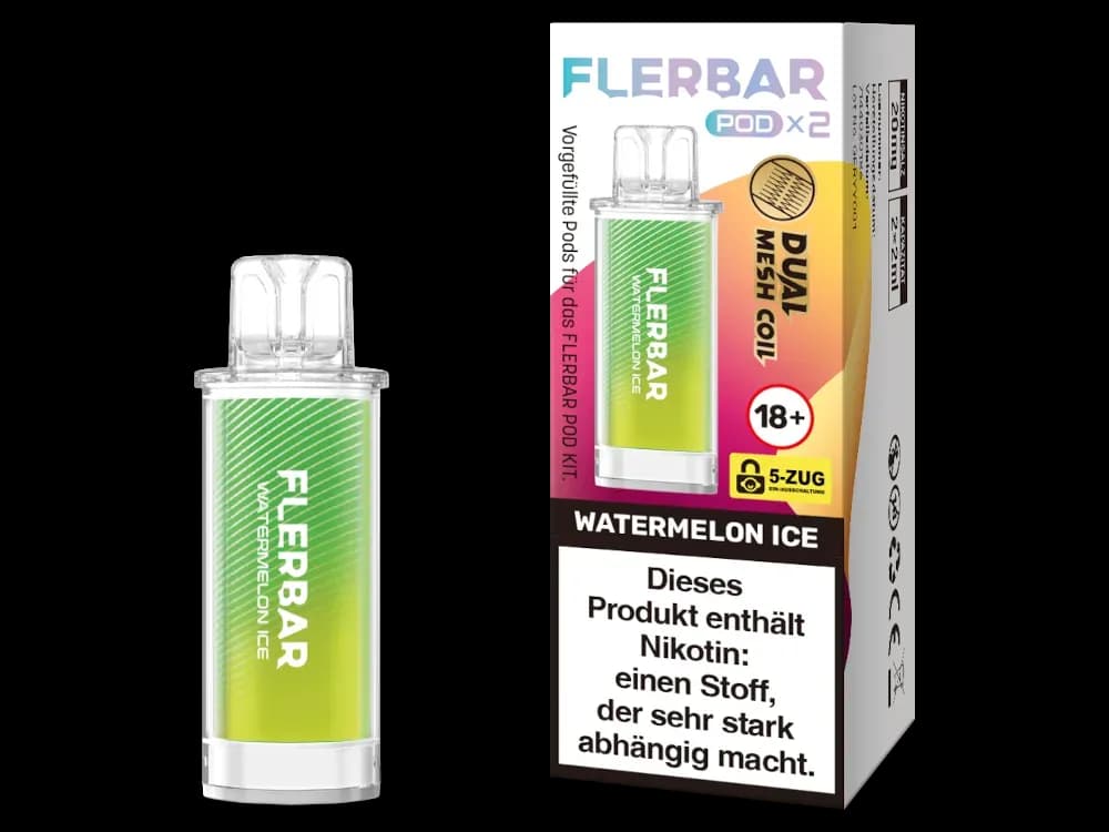 Flerbar - POD (2 Stück pro Packung) (Packung: 1er Packung / Geschmack: Watermelon Ice) (2487,50 EUR / liter)