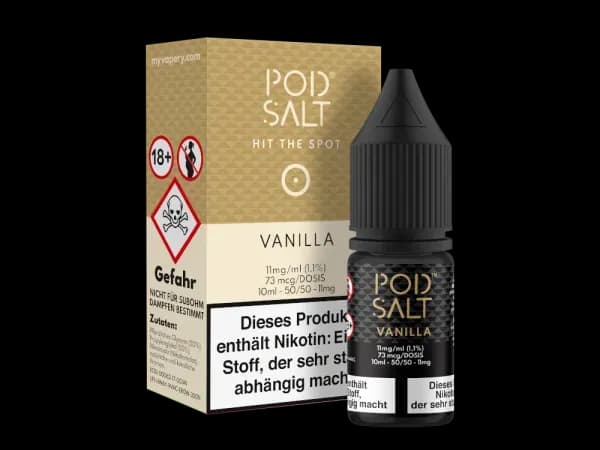 Pod Salt - Vanilla - Nikotinsalz Liquid  (Packung: 1er Packung / Stärke: 11 mg/ml) (995,00 EUR / liter)