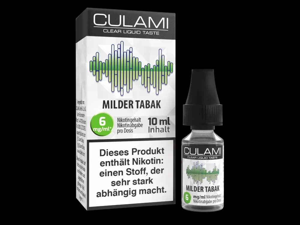 Culami - Liquids - Milder Tabak (Packung: 1er Packung / Geschmack: Milder Tabak / Stärke: 6 mg/ml) (895,00 EUR / liter)