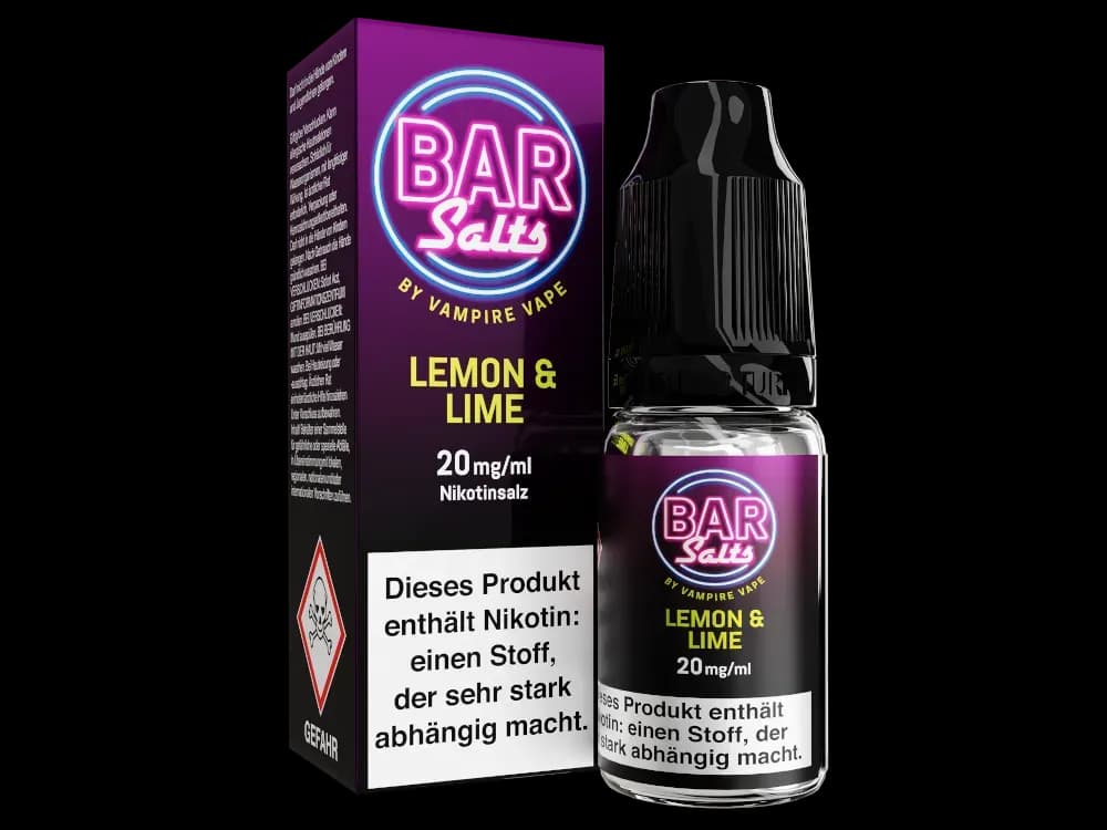 Vampire Vape - Bar Salts - Nikotinsalz Liquid - Lemon Lime (Packung: 1er Packung / Stärke: 20 mg/ml / Geschmack: Lemon Lime) (895,00 EUR / liter)