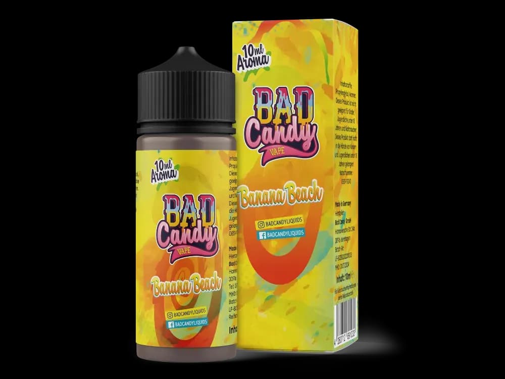 Bad Candy Liquids - Aroma Banana Beach 10ml (Packung: 1er Packung) (1495,00 EUR / liter)