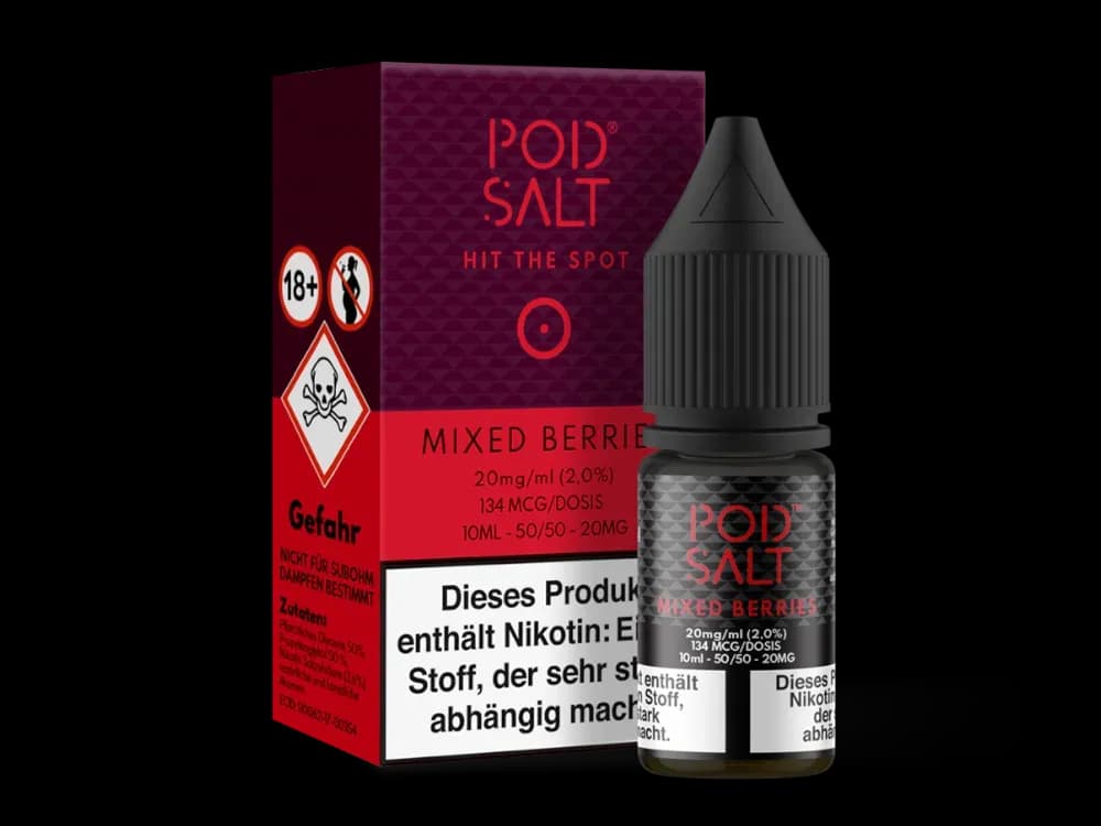 Pod Salt - Mixed Berries - Nikotinsalz Liquid  (Packung: 1er Packung / Stärke: 20 mg/ml) (995,00 EUR / liter)
