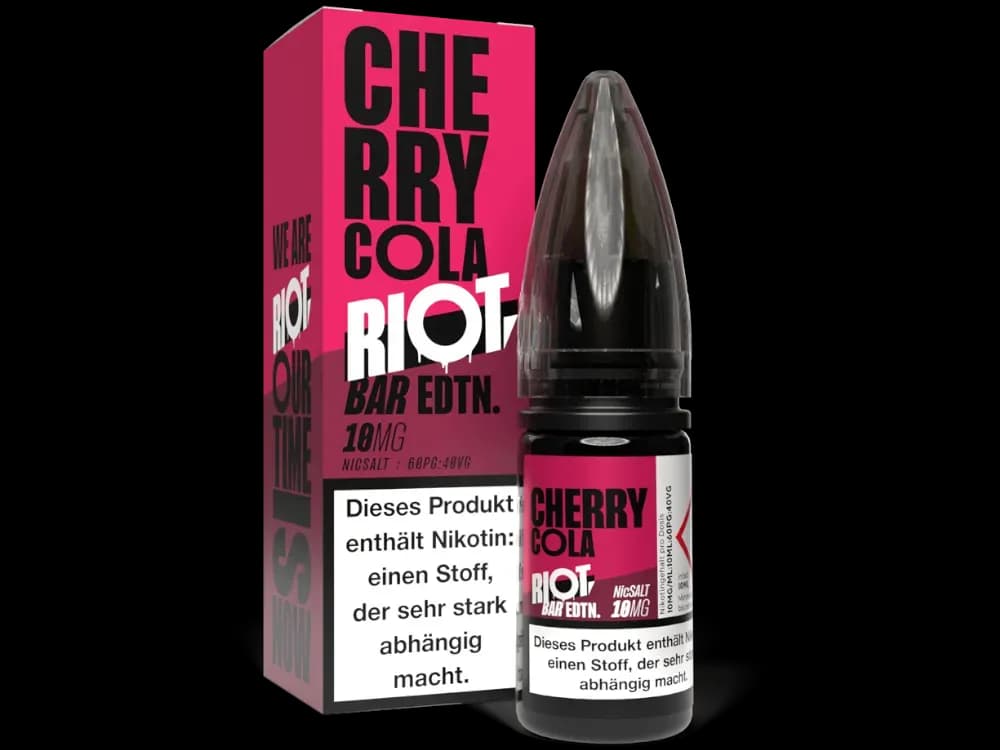Riot Squad - BAR EDTN. - Nikotinsalz Liquid - Cherry Cola (Packung: 1er Packung / Stärke: 10 mg/ml / Geschmack: Cherry Cola) (895,00 EUR / liter)