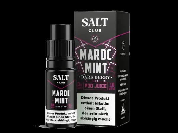 Salt Club - Flavorist Maroc Mint - Nikotinsalz Liquid - Dark Berry (Packung: 1er Packung / Stärke: 20 mg/ml / Geschmack: Dark Berry) (895,00 EUR /...