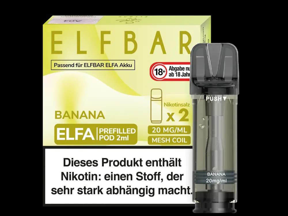 Elfbar Elfa Pod 20mg/ml (2 Stück) - Blue Razz Lemonade (Packung: 1er Packung / Stärke: 20 mg/ml / Geschmack: Banane) (2987,50 EUR / liter)