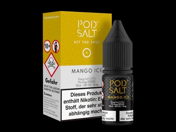 Pod Salt - Mango Ice - Nikotinsalz Liquid  (Packung: 1er Packung / Stärke: 20 mg/ml) (995,00 EUR / liter)