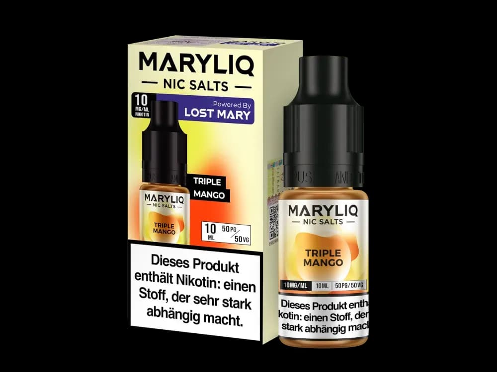 MARYLIQ - Nikotinsalz Liquid - Triple Mango (Packung: 1er Packung / Stärke: 10 mg/ml / Geschmack: Triple Mango) (995,00 EUR / liter)