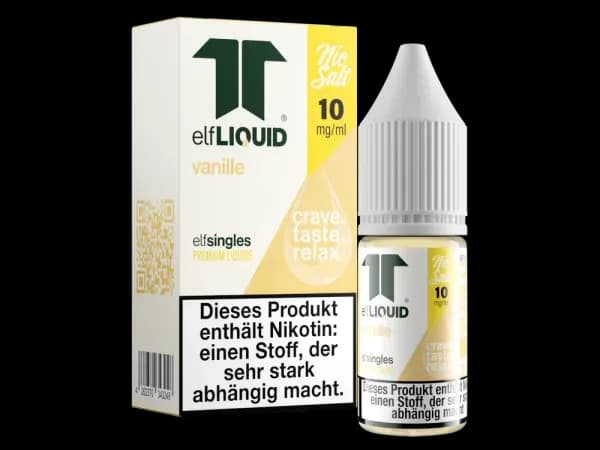 Elf-Liquid - Single - Nikotinsalz Liquid - Vanille (Packung: 1er Packung / Stärke: 20 mg/ml / Geschmack: Vanille) (895,00 EUR / liter)