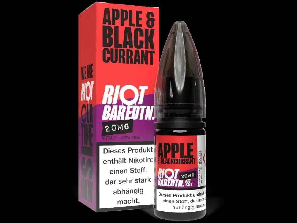 Riot Squad - BAR EDTN. - Nikotinsalz Liquid - Apple Blackcurrant (Packung: 1er Packung / Stärke: 20 mg/ml / Geschmack: Apple Blackcurrant) (895,00...