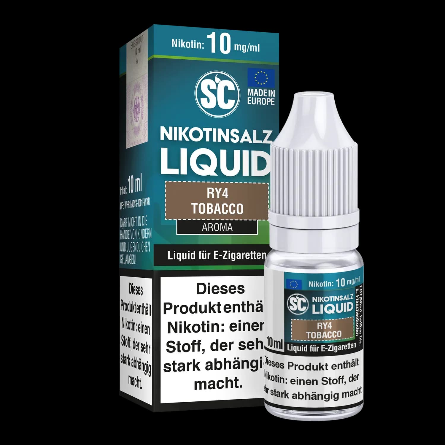SC - RY4 Tobacco - Nikotinsalz Liquid 20 mg/ml (Packung: 1er Packung / Stärke: 10 mg/ml) (795,00 EUR / liter)