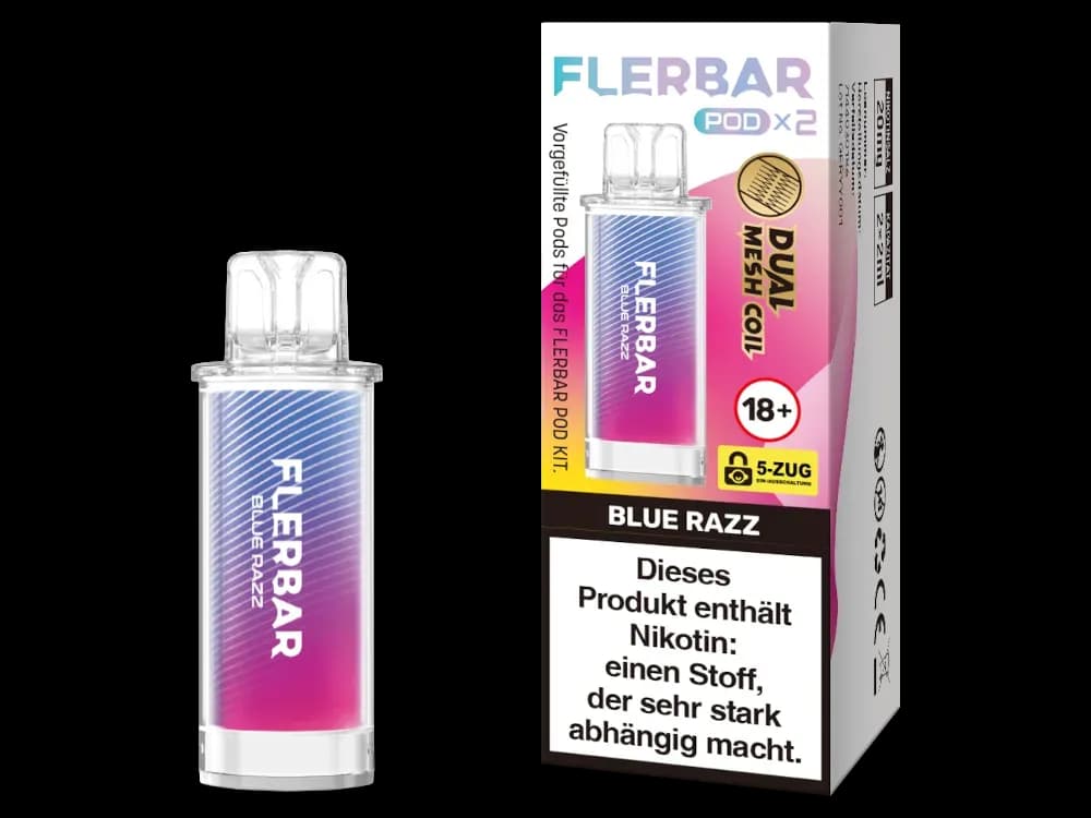 Flerbar - POD (2 Stück pro Packung) (Packung: 1er Packung / Geschmack: Blue Razz) (2487,50 EUR / liter)