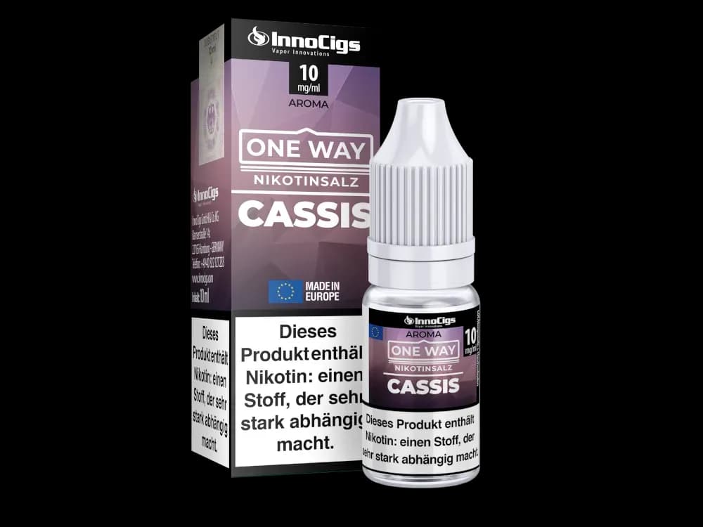 InnoCigs - One Way - Cassis - Nikotinsalz Liquid (Packung: 1er Packung / Stärke: 10 mg/ml) (895,00 EUR / liter)