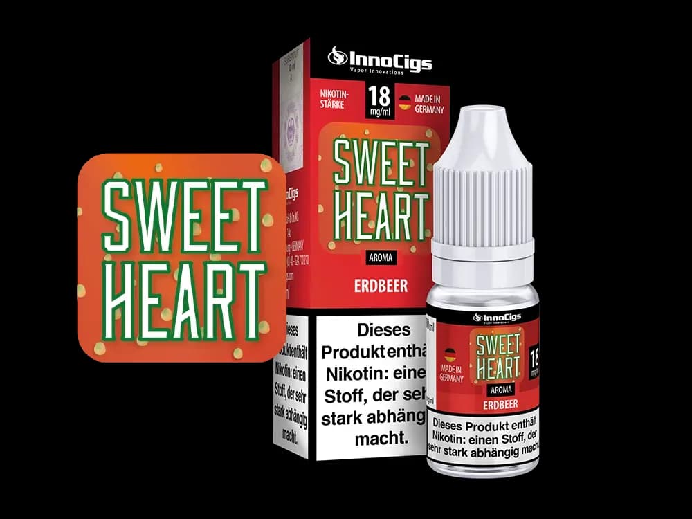 Sweetheart Erdbeer Aroma - Liquid für E-Zigaretten (Packung: 1er Packung / Stärke: 18 mg/ml) (895,00 EUR / liter)