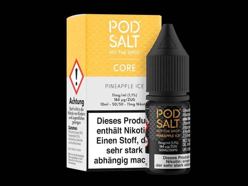 Pod Salt Core - Nikotinsalz Liquid - Pineapple Ice (Packung: 1er Packung / Geschmack: Pineapple Ice / Stärke: 11 mg/ml) (995,00 EUR / liter)