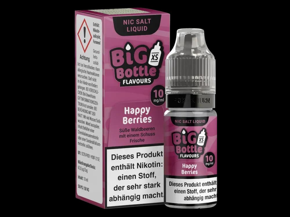 Big Bottle - Happy Berries - Nikotinsalz Liquid (Packung: 1er Packung / Stärke: 10 mg/ml) (795,00 EUR / liter)
