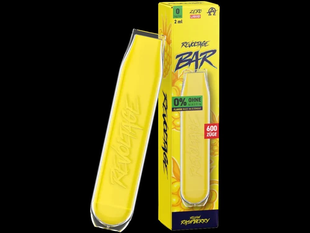 Revoltage Bar Einweg E-Zigarette - Aqua Berries (Packung: 1er Packung / Stärke: 0 mg/ml / Geschmack: Yellow Raspberry) (4475,00 EUR / liter)