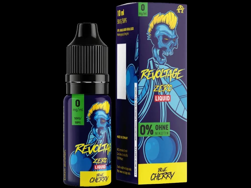 Revoltage - Tobacco Gold - Hybrid Nikotinsalz Liquid - Blue Cherry (Packung: 1er Packung / Stärke: 0 mg/ml / Geschmack: Blue Cherry) (995,00 EUR /...